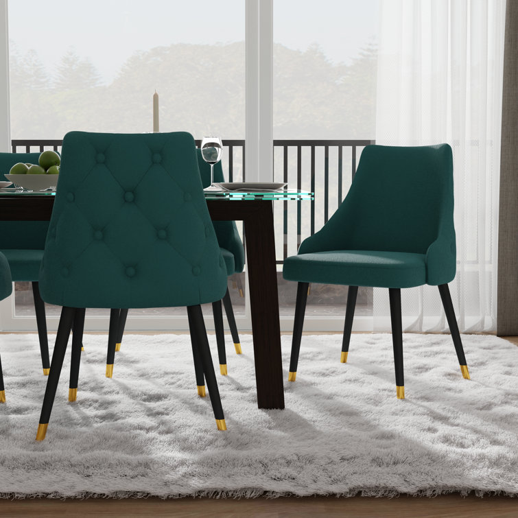 Rosdorf Park Tufted Velvet Upholstered Parsons Chair Wayfair